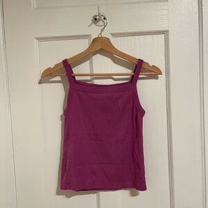 Joe Fresh purple organic cotton tank top